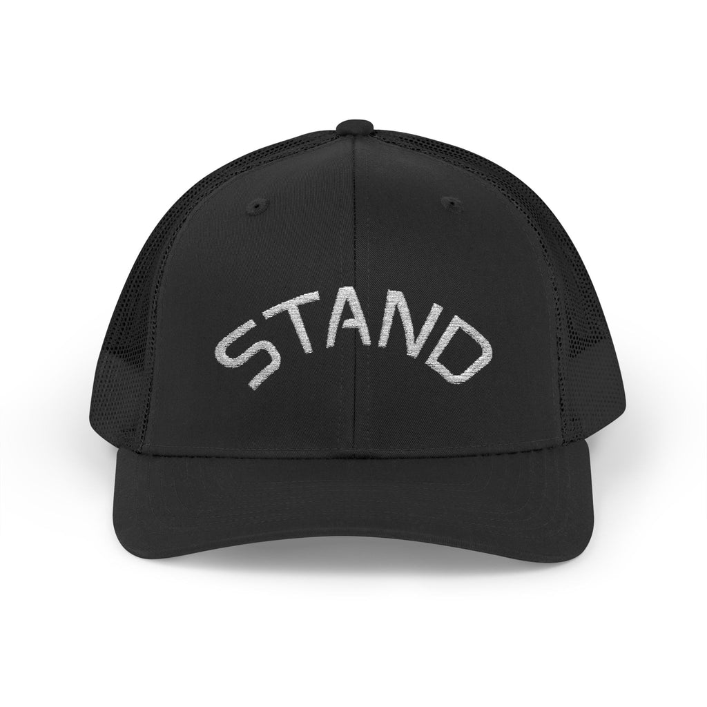 Trucker Cap — 'STAND' Rhinestone Mesh Snapback Hat